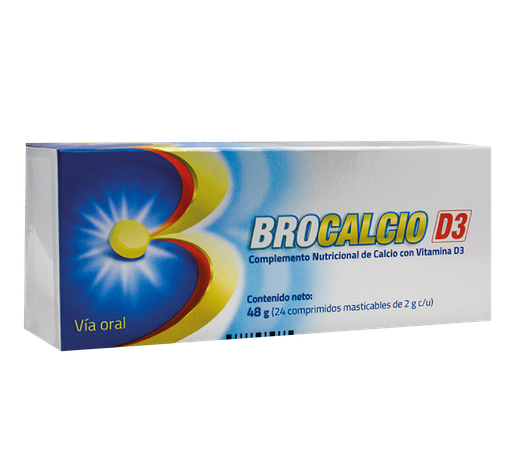 [07550] BROCALCIO D3 COM-MASx2000MG/20MCGx24 