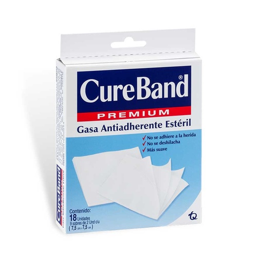[03897] GASA CUREBAND ANTIADHERENTE 7.5x7.5CMx18 