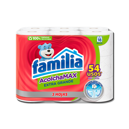 [02411] PAPEL HIG FAMILIA ACOLCHAMAX X-GDE T-HOJA ROLLOx12 