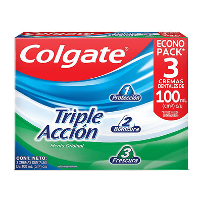 [02322] PASTA COLGATE TRIPLE ACCIONx100MLx3 
