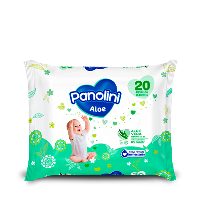 [02796] TOALLITAS HUM PANOLINI ALOE FLOWPACKx20 