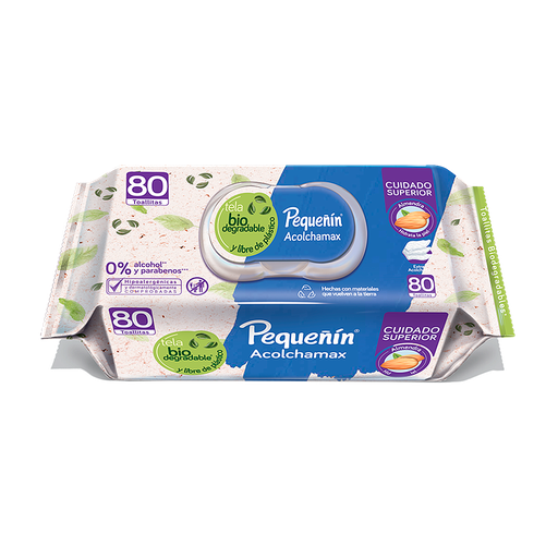 [02788] TOALLITAS HUM PEQUEÑIN ACOLCHAMAX FLOWPACKx80 