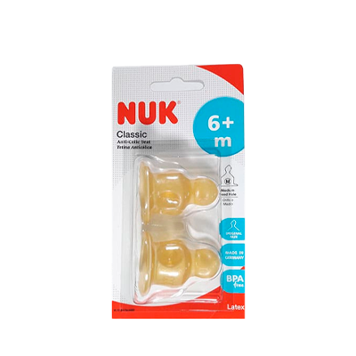 [02855] CHUPON NUK CLASIC LATEX MEDIUM 6+Mx2 