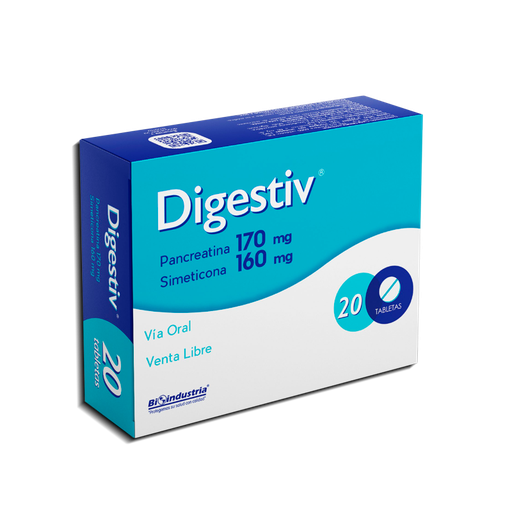 [07309] DIGESTIV  TABx170/160MGx20