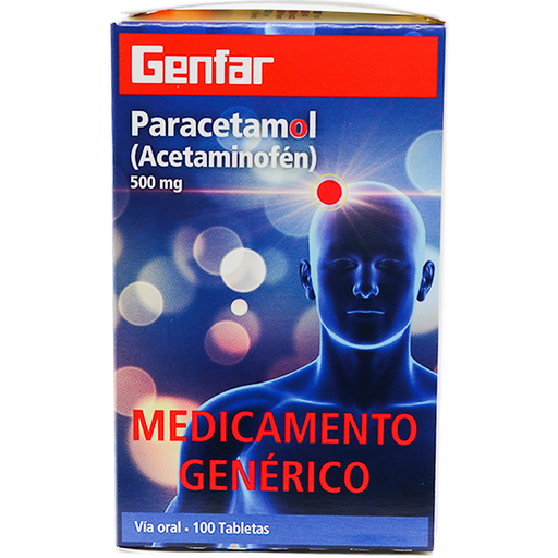 [08481] PARACETAMOL  TABx500MGx100LGENF