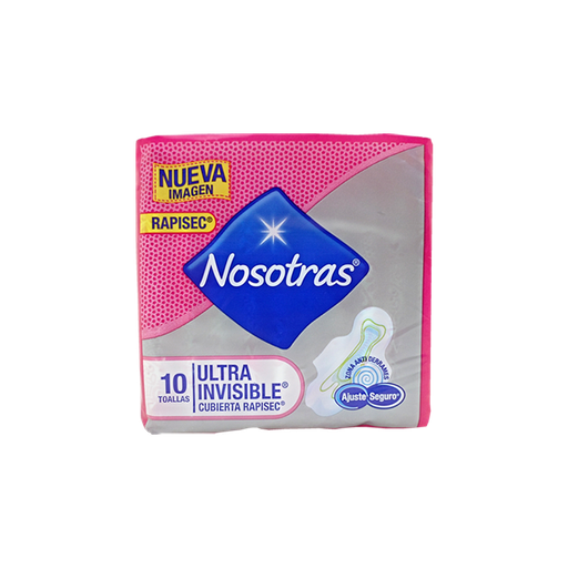 [00487] TOALLA HIG NOSOTRAS ULTRA INVIS RAPIGEL C-ALASx10 