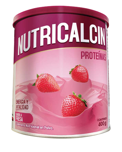 [03630] NUTRICALCIN FRESA  POL-SOL-ORALx400GR
