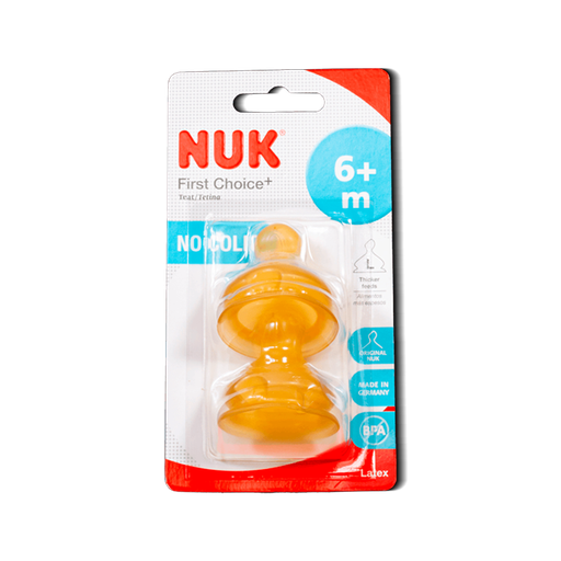 [02912] CHUPON NUK F-CHOICE LATEX LARGE 6+Mx2 