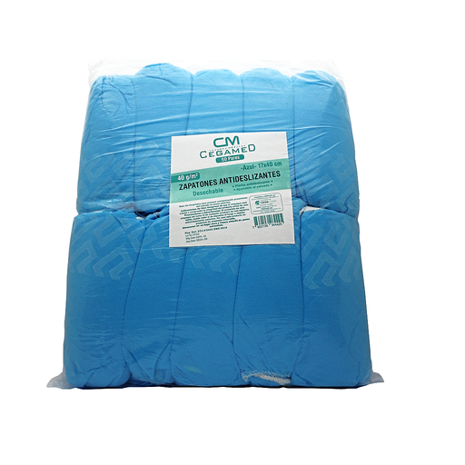 [04067] ZAPATON CEGA ANTIDESLIZANTE AZULx50 PARES 