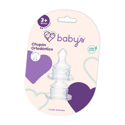 [02857] CHUPON BABYS ORTODONTICO B/ES 3+Mx2 