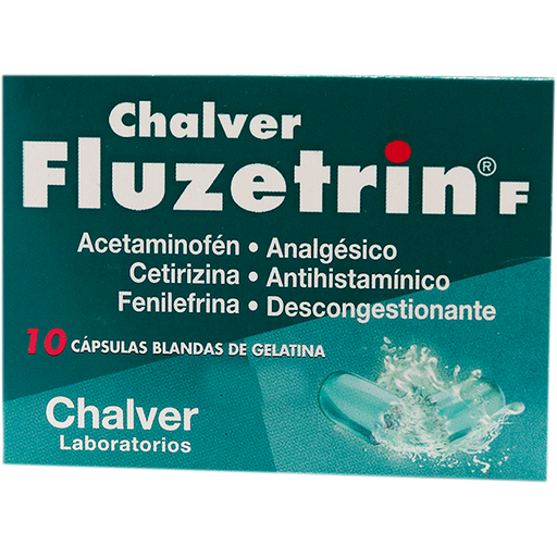 [09326] FLUZETRIN F  CAP-BLANx500/10/5MGx10