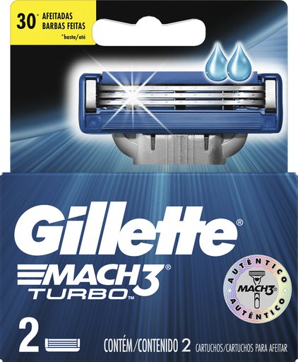 [01848] REPUESTO GILLETTE MACH-3 TURBOx2 