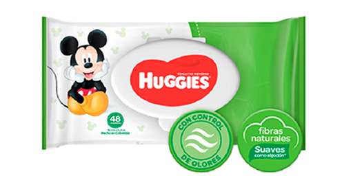 [02751] TOALLITAS HUM HUGGIES LIMP-EFECTIVA FLOWPACKx48 