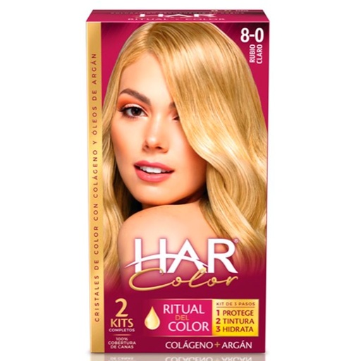 [01704] TINTE HAR CREMA#80 RUBIO CLAROx2KITS 