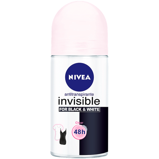 [09932] DESOD NIVEA B&W INVISIBLE CLEAR ROLLONx50ML 