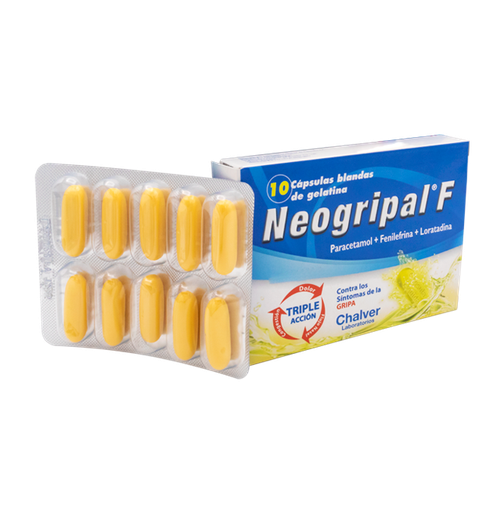 [09316] NEOGRIPAL F  CAP-BLANx500/10/5MGx10