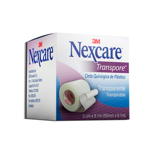 [03872] CINTA NEXCARE TRANSPORE QUIRUR 5CMx9.1M 
