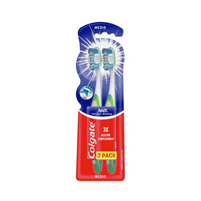[02185] CEPILLO COLGATE 360 SURROUND MEDIOx2PACK 
