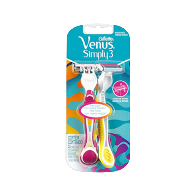 [01820] AFEIT GILLETTE VENUS SUAVE SIMPLY3 BLISTx2 