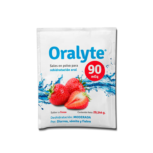 [07167] ORALYTE FRESA  POL-SOL-ORALx90MEQx10