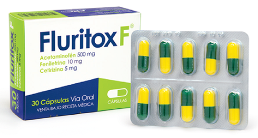 [09009] FLURITOX F  CAPx500/10/5MGx30