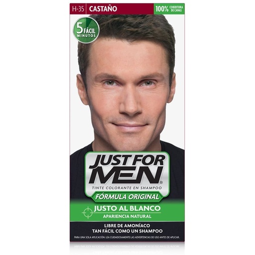 [01719] TINTE JUST F-MEN H-35 CASTAÑO KIT 