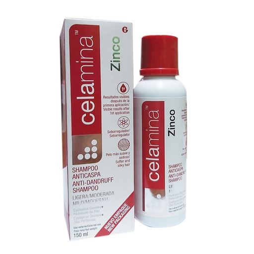 [05629] SHAMP CELAMINA ZINCO ANTI-CASPAx150ML 
