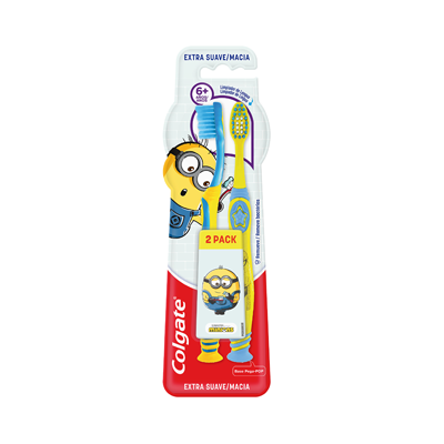 [02194] CEPILLO COLGATE MINIOS 6+A E-SUAVEx2PACK 