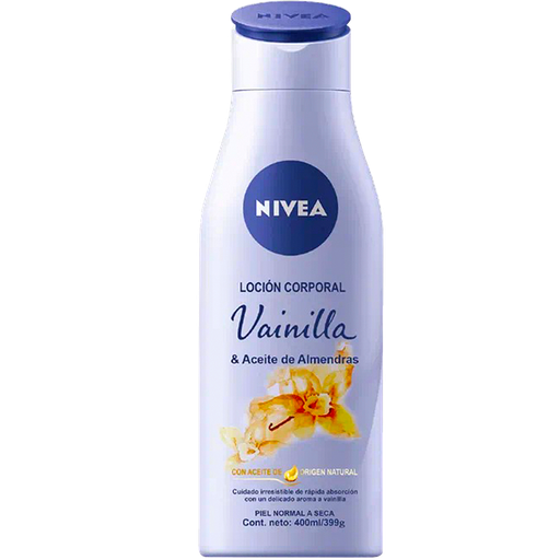 [13695] LOCION NIVEA VAINILLA&AC-ALMENDRAS CORPx400ML 