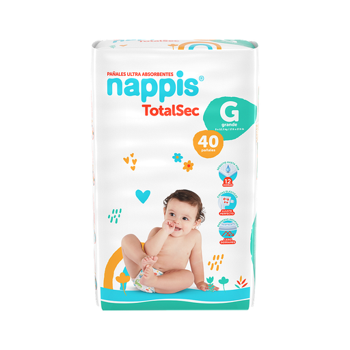 [60709] PAÑAL NAPPIS TOTALSEC Gx40 