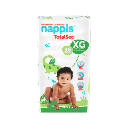 [60711] PAÑAL NAPPIS TOTALSEC XGx36 
