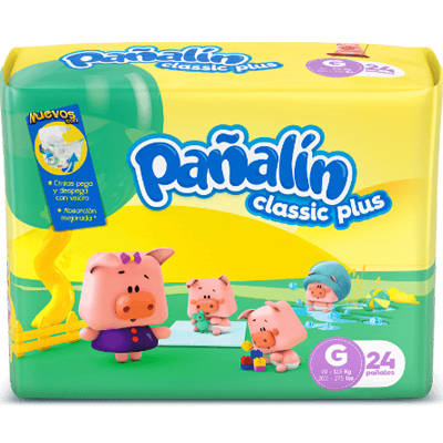 [60718] PAÑAL PAÑALIN CLASSIC PLUS Gx24 