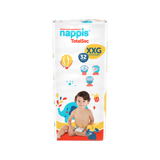 [60821] PAÑAL NAPPIS TOTALSEC XXGx32 