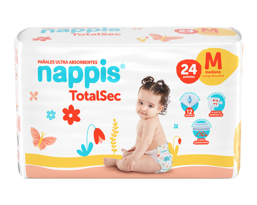 [60823] PAÑAL NAPPIS TOTALSEC Mx24 