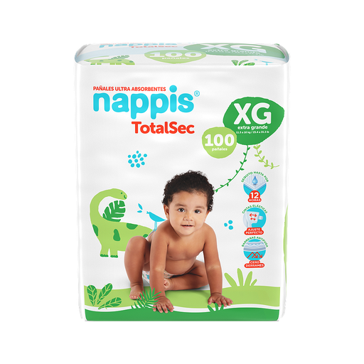 [60836] PAÑAL NAPPIS TOTALSEC XGx100 