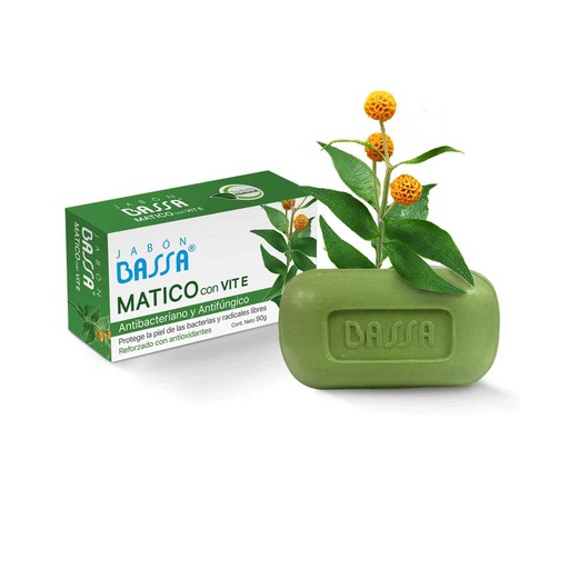 [61029] JABON BASSA MATICO Y VIT-E BARRAx90GR 