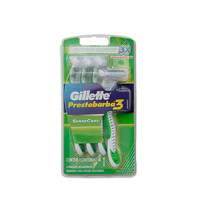 [61450] AFEIT GILLETTE PRESTOB-3 SENSITIVE BLISTx4 