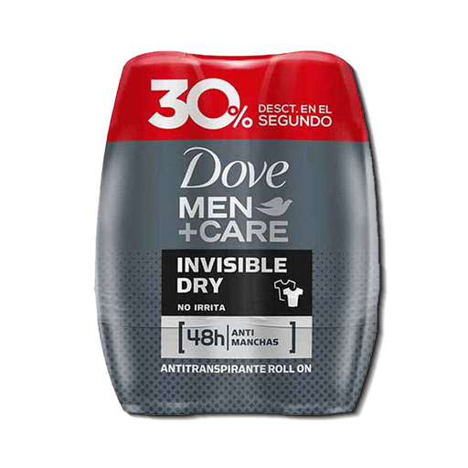 [61684] *DESOD DOVE MEN+CARE INVIS-DRY ROLLONx50ML+2DO 30% 