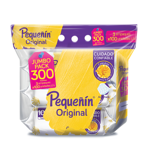 [61806] TOALLITAS HUM PEQUEÑIN ORIGINAL TRIPACKx300 