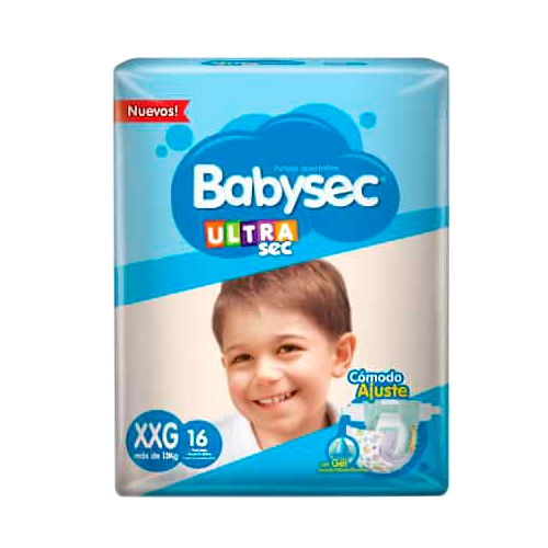 [61857] PAÑAL BABYSEC ULTRA SEC XXGx16 