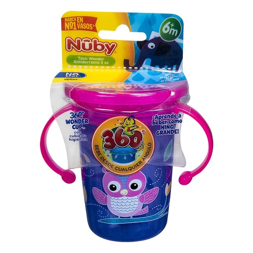 [62037] TAZA NUBY WONDER ANTIDERRAME 6+Mx270ML 
