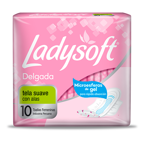 [62057] TOALLA HIG LADYSOFT DELGADA C-ALASx10 