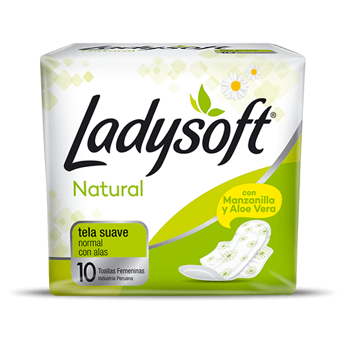 [62058] TOALLA HIG LADYSOFT NATURAL C-ALASx10 