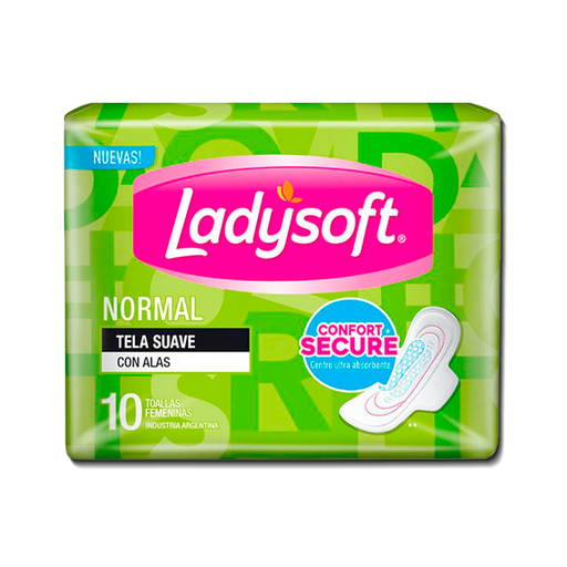 [62059] TOALLA HIG LADYSOFT NORMAL C-ALASx10 