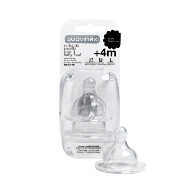 [62130] CHUPON SUAVINEX L REDONDA/PAPILLA 4+Mx2 