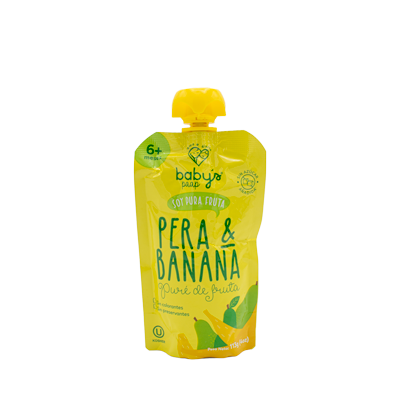 [62192] COMPOTA BABYS PERA&BANANA DOYPACKx113GR 