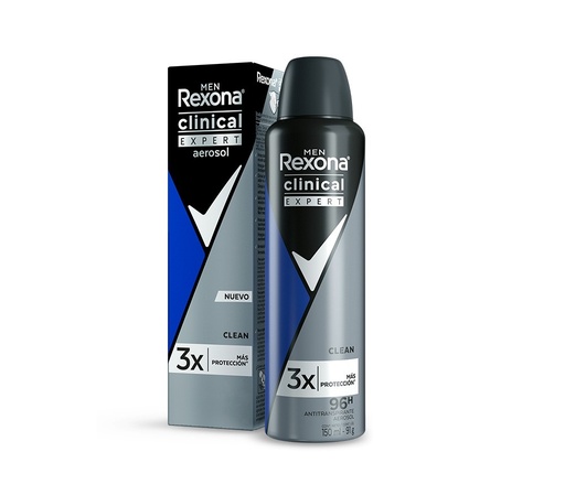 [62474] DESOD REXONA MEN CLIN-EXP CLEAN AERx150ML 