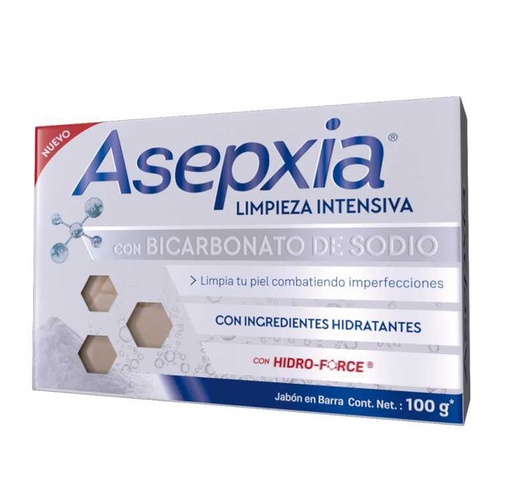 [62497] JABON ASEPXIA BICARBONATO BARRAx100GR 