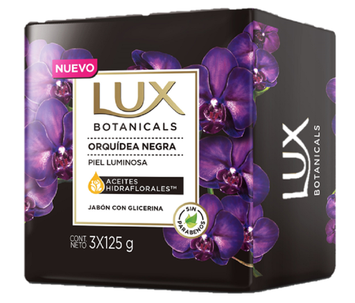 [62875] JABON LUX ORQUIDEA NEGRA BARRAx125GRx3 
