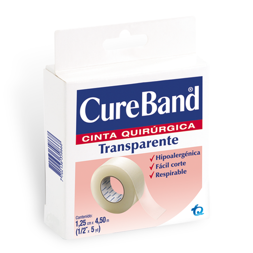 [62887] CINTA CUREBAND TRANSPARENTE QUIRUR 1.25CMx4.5M 